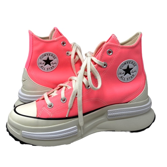 Converse Run Star Legacy CX High Shoes Electrical Pink Canvas Women Size A05012C - Picture 3 of 9